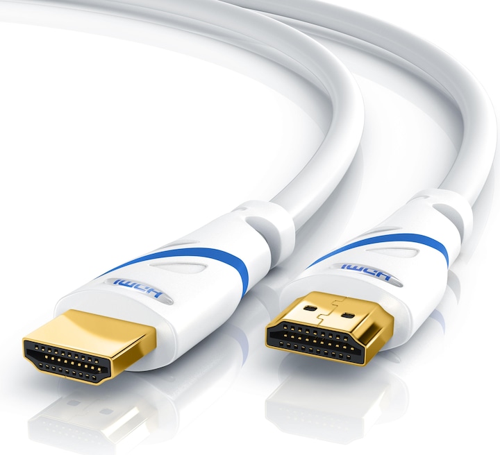 Immagine prodotto Primewire Cavo HDMI 2.0b, tipo A, Ultra HD Highspeed 4K 60Hz, Full HD, 3D, ARC, 18 GBit/s, schermato 3 volte (0.25 m, HDMI)