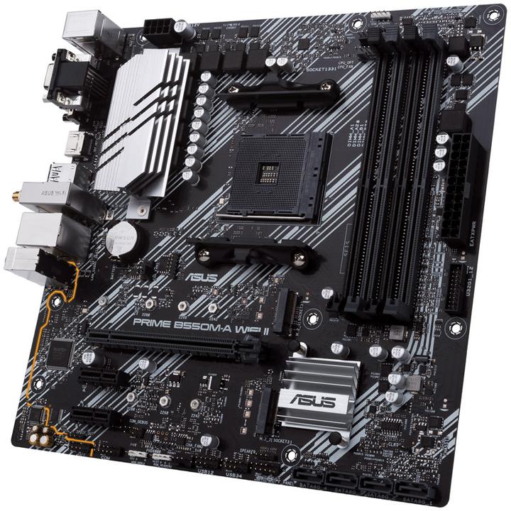 Image du produit ASUS MB PRIME -A WI-FI II AMD,AM4,DDR4,mATX (AM4, AMD B550, mATX)