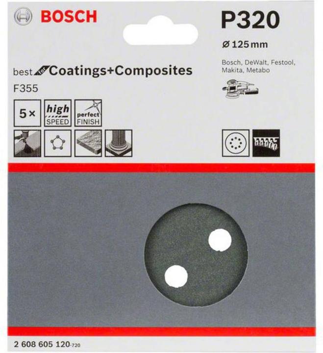 Productafbeelding Bosch Professional Zubehör Excentrisch schuurpapier met klittenband (320)