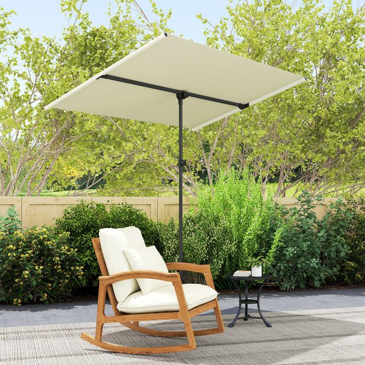 Image du produit Outsunny Sonnenschirm Aluminium, Polyester Beige (1.50 m)