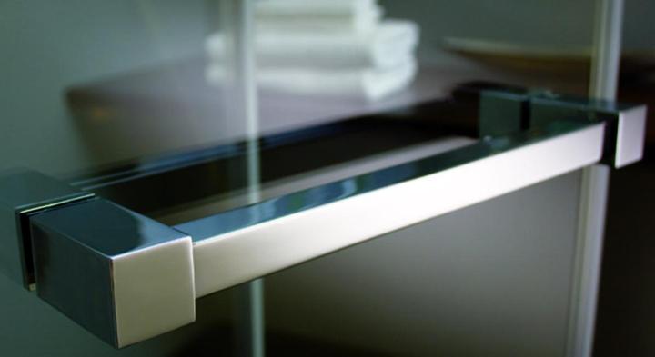 Actual product image Dormakaba Door handles with towel rail GRAL Design QUADRAT