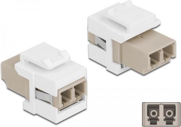 Immagine prodotto Delock Presa trapezoidale: LC-LC a fibra ottica (Modulo Keystone)