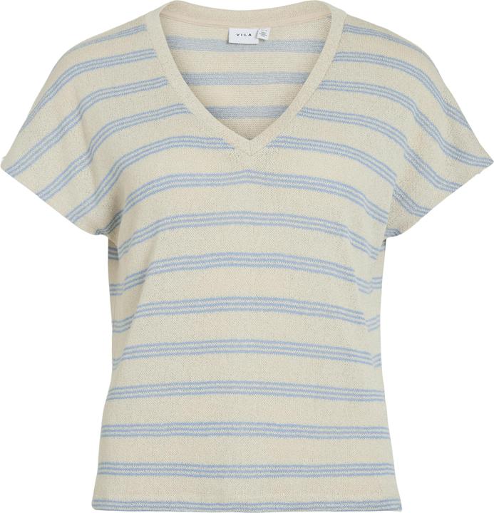 Actual product image Vila VIHERMINA V-Ausschnitt Oberteil mit kurzen Ärmeln (XL)