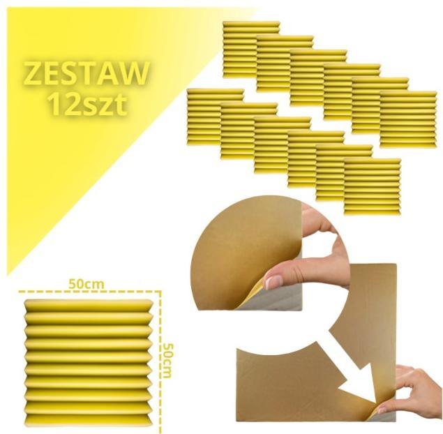 No Name DNA AM4 YL Akustikplatte Set mit 12 Stk. gelb (12 pcs.)