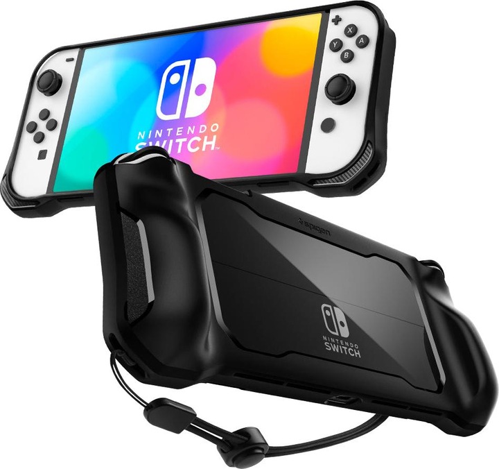 Spigen Rugged Armor Nintendo Switch OLED Matte Black (Switch OLED)