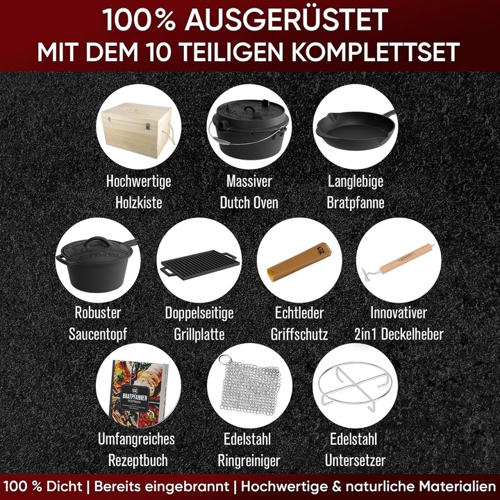Image du produit Gusskönig Set de fourneau hollandais
