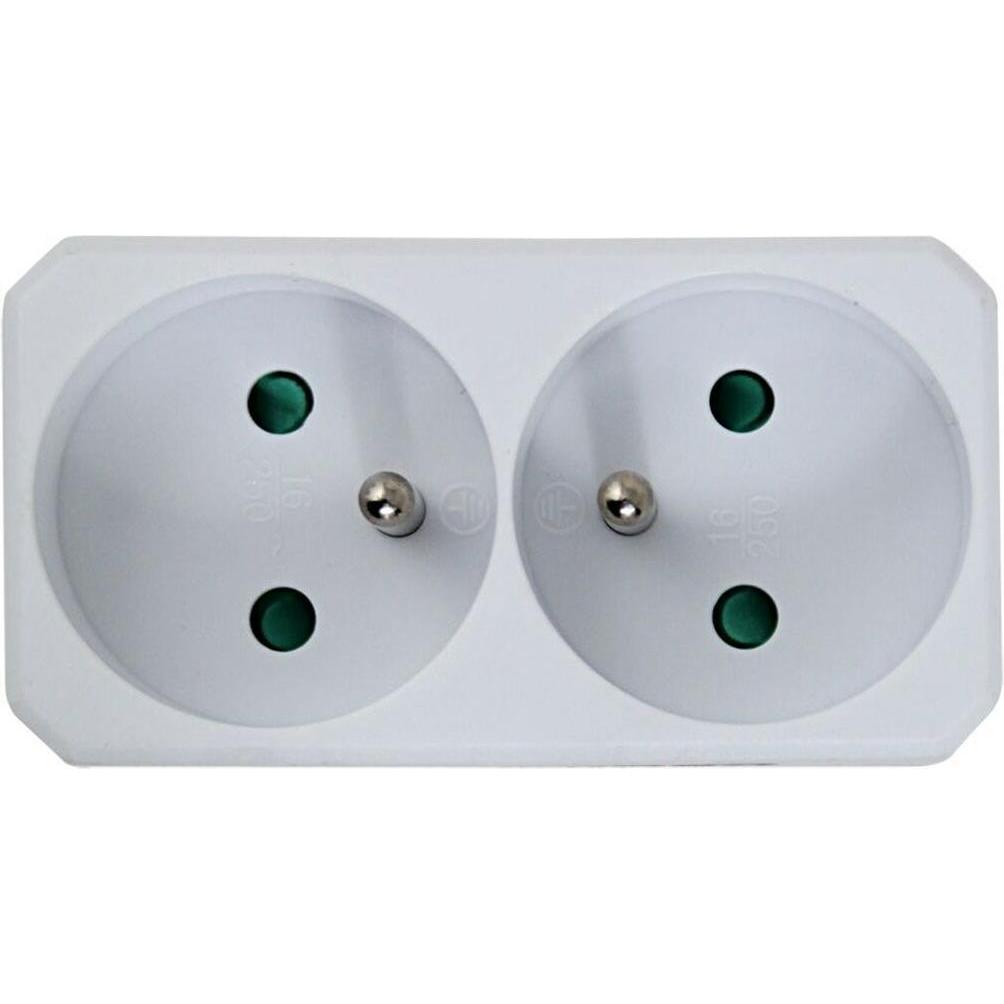 Esperanza, Ciabatta multipresa, ELK305W Elektrischer Splitter 2 Steckdosen Weiss (2x)