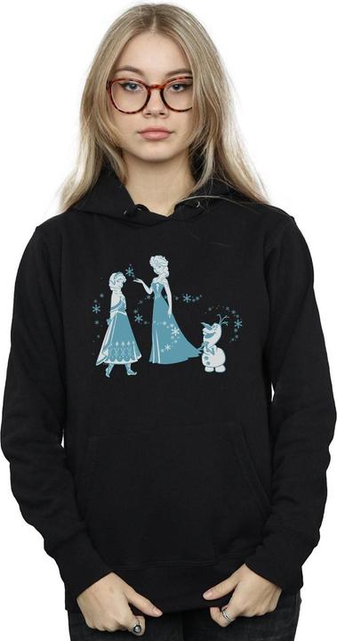 Immagine prodotto Disney Frozen Magic Snowflakes Felpa con Cappuccio Donna (M)