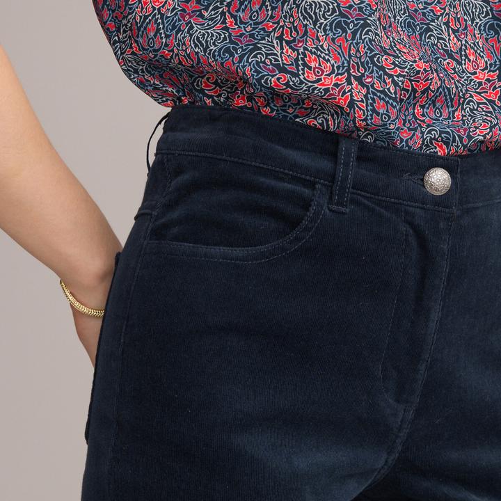 Image du produit Anne Weyburn Pantalon en velours côtelé avec une partie stretch (42)