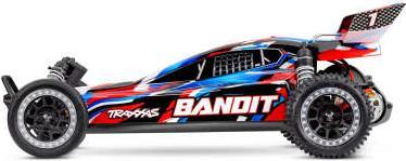 Immagine prodotto Traxxas BUGGY BANDIT HD 1:10 2WD EP RTR ROSSO con caricatore e batteria USB-C (RTR pronto all'uso)