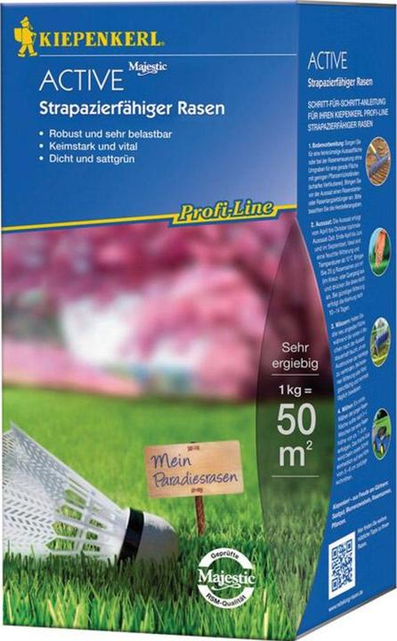 Actual product image Kiepenkerl Lawn seed P.L. Active Hardwearing lawn 1 kg 50 m (Lawn reseed)