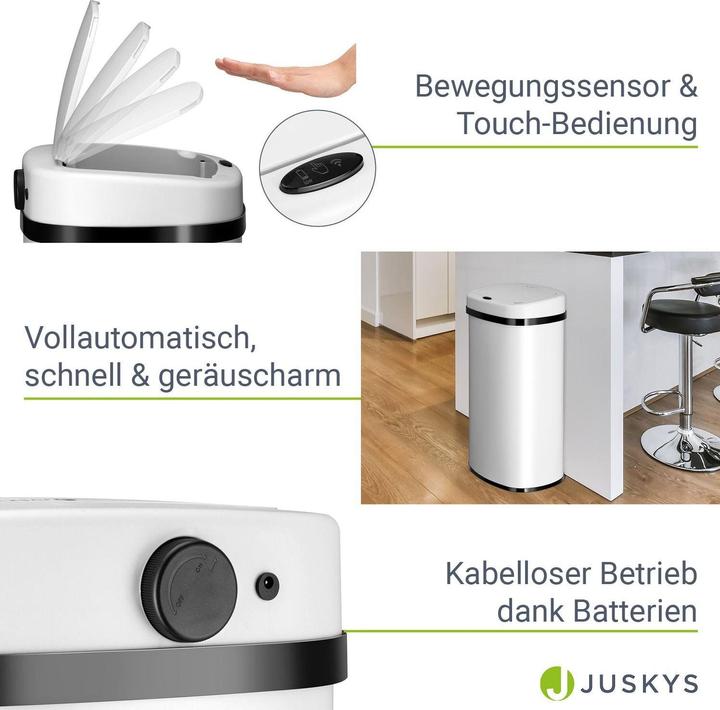 Image du produit Juskys Poubelle automatique avec capteur (70 l)