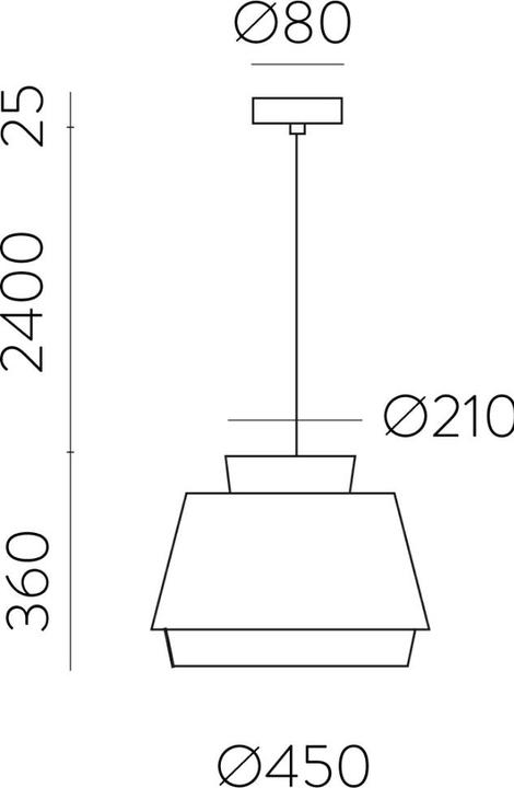 Produktbild ACB Iluminacion ACB Pendelleuchte Aspen (E27)