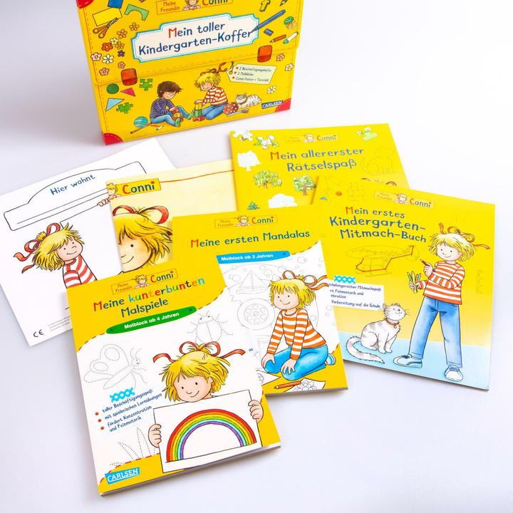 Actual product image Conni Gelbe Reihe: Mein toller Kindergarten-Koffer (Buch-Set für den Kindergarten) (German, Hanna Sörensen, 2020)