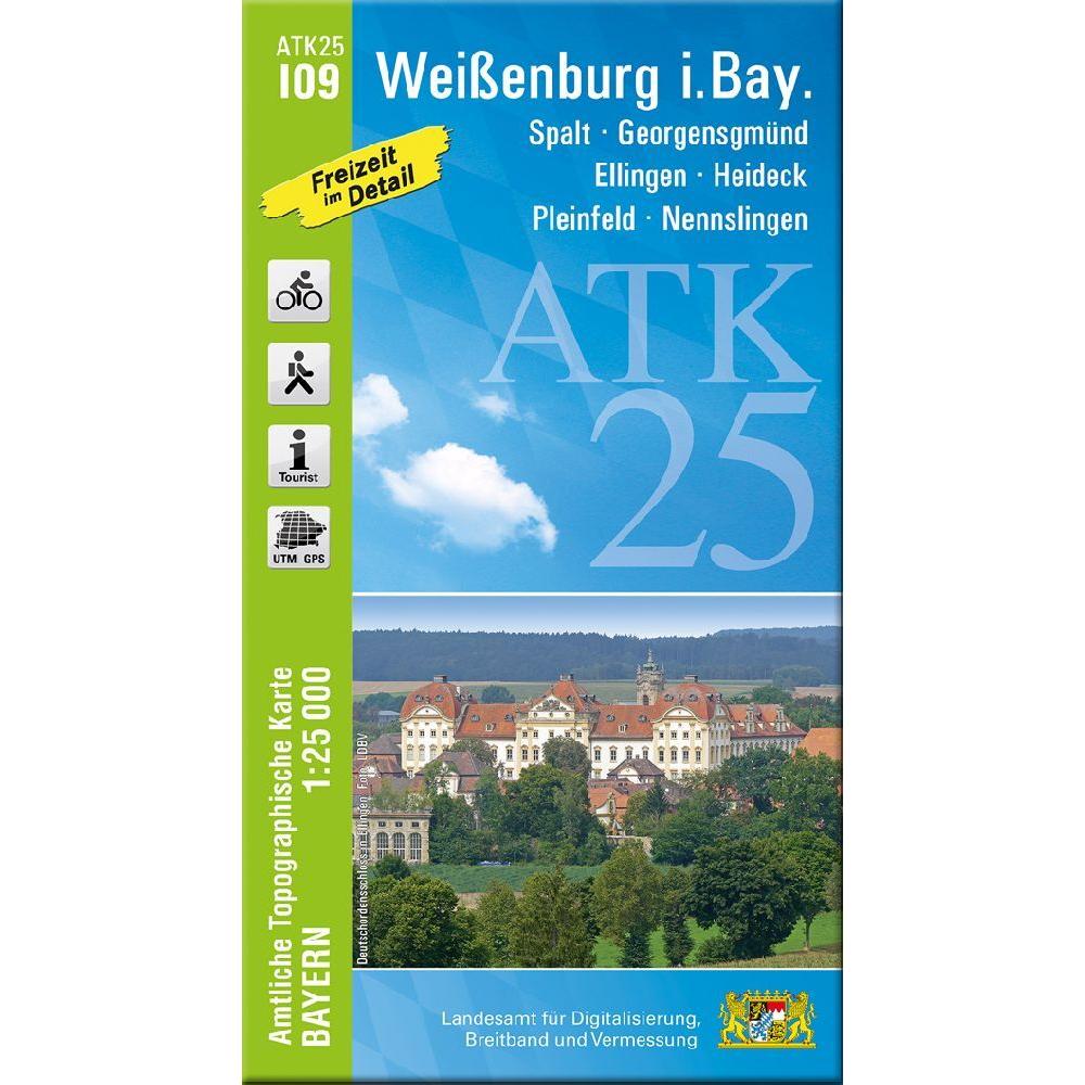 ATK25-I09 Weissenburg i.Bay. (Amtliche T, Landkarte