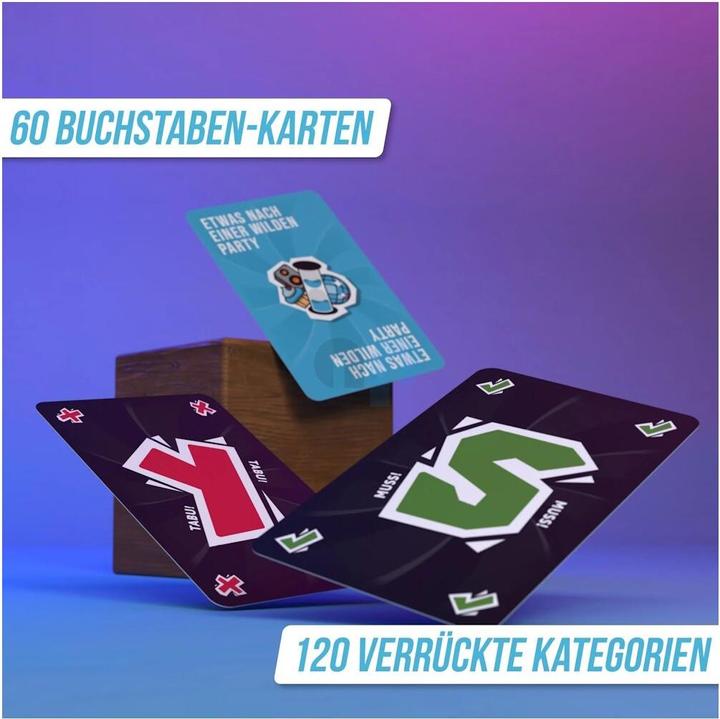 Actual product image Denkriesen STADT LAND VOLLPFOSTEN - EXTREM - Party Edition - "Jetzt geht's rund" (German)