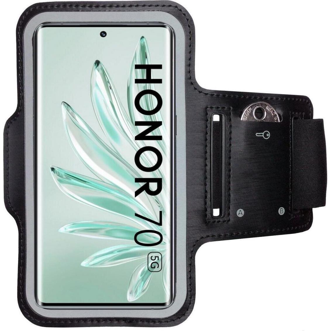 CoverKingz Sportarmband für Honor 70 Lite, Smartphone Sportarmband, Schwarz