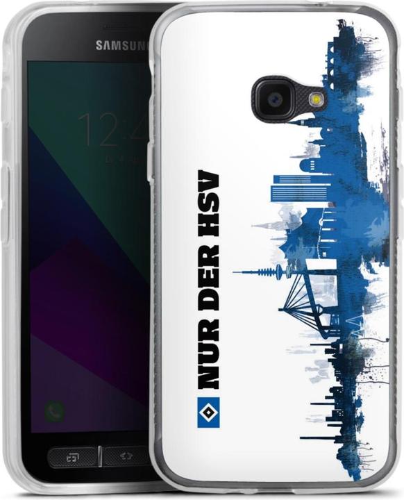 Actual product image DeinDesign Silikon Hülle für Samsung Galaxy Xcover 4 Handyhülle Case Smartphone Schutzhülle Bundesliga HSV (Samsung Galaxy Xcover 4)