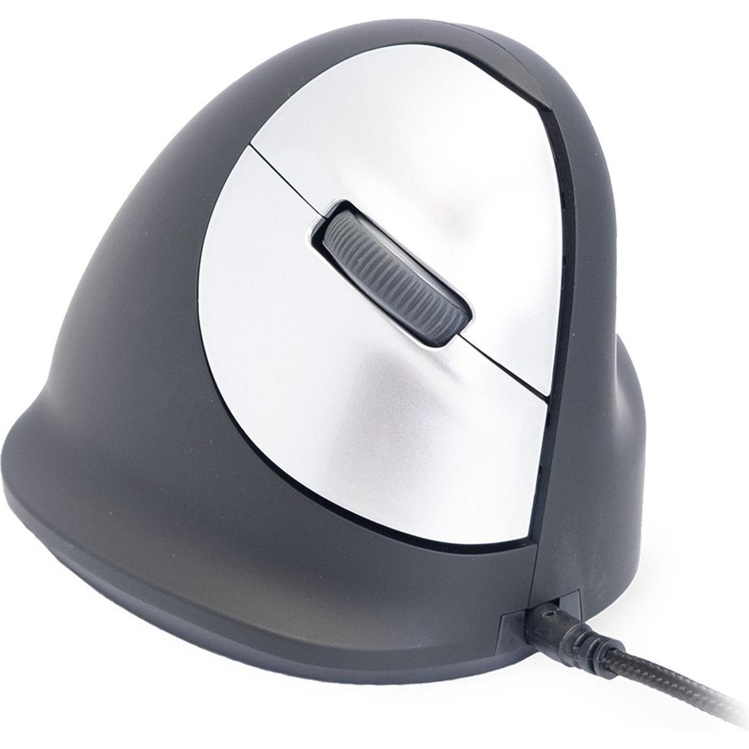 R-Go Tools HE Mouse verticale cablato (Cablato), Mouse, Argento