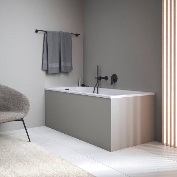 Actual product image Duravit Qatego bathtub, built-in, 1500x750x480mm, acrylic, 1 backslide, white (75 cm, 150 cm)