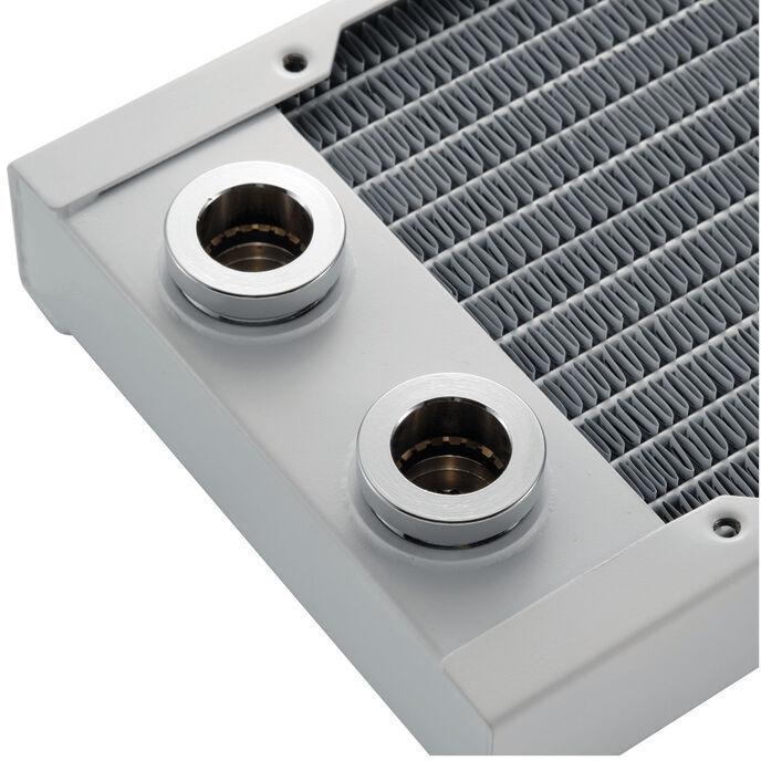 Actual product image Phanteks Glacier EZ-Fit 360RAD-30 radiator, copper - 360 mm, white