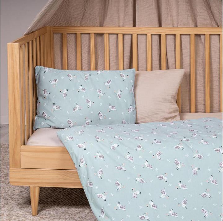 Productafbeelding Julius Zöllner Kinderbeddengoed Jersey Slak 100 x 135 + 40 x 60 cm (100 x 135 cm, 40 x 60 cm)