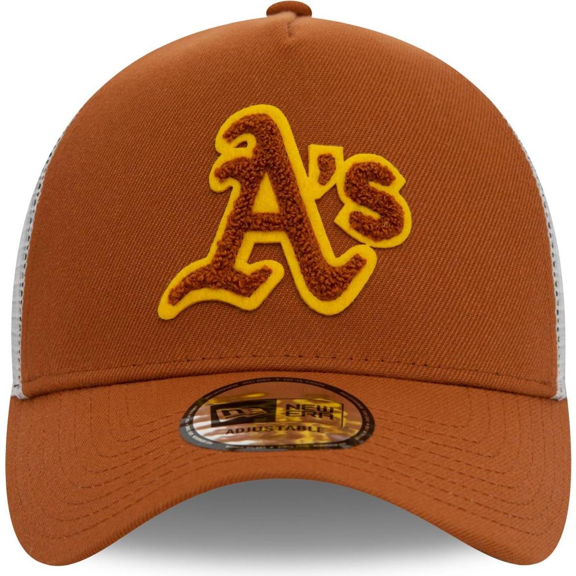 Thumbnail - New Era, Herren, Cap, Aframe Trucker Boucle Oakland Athletics, Braun, (One Size)