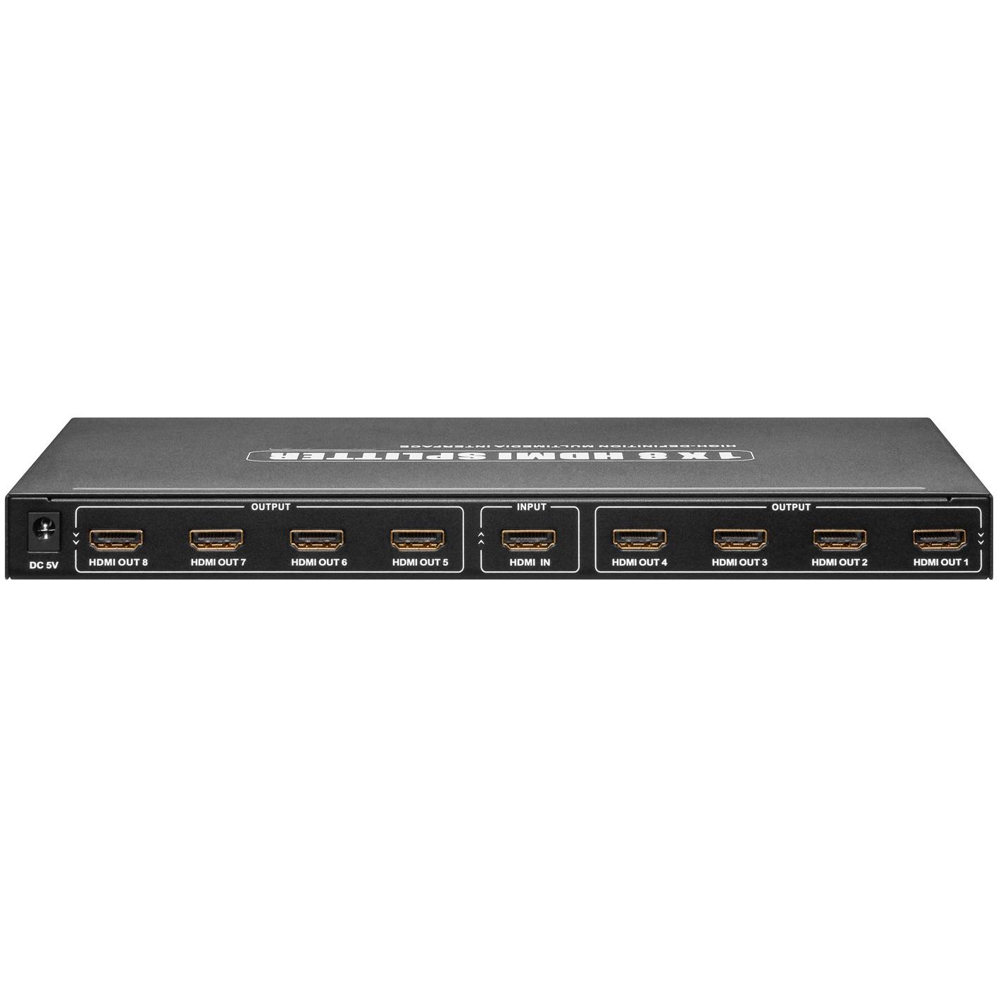 Thumbnail - Goobay AVS 44-8 HDMI™ Splitter 1in/8out, 3D, Switch Box