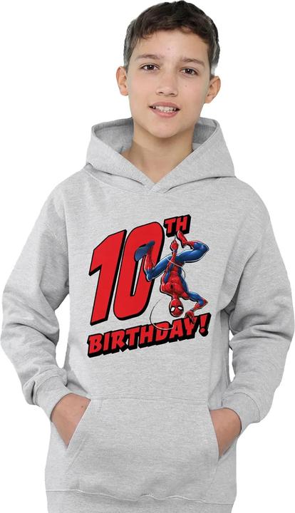 Produktbild Spiderman Kapuzenpullover Zum Überziehen meliert 10. Geburtstag (128)