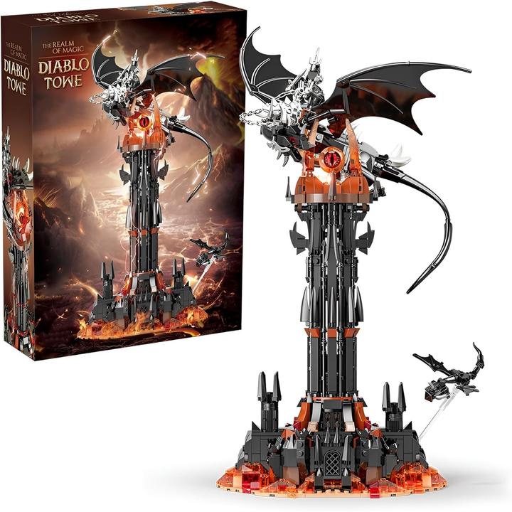 Image du produit Mgp Film-Inspiriertes Schwarzes Turm-Baukasten-Set - Perfekt für Fans von Herr der Ringe
