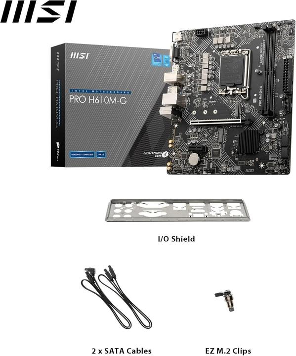 Produktbild MSI PRO H610M-G (LGA 1700, Intel H610, mATX)