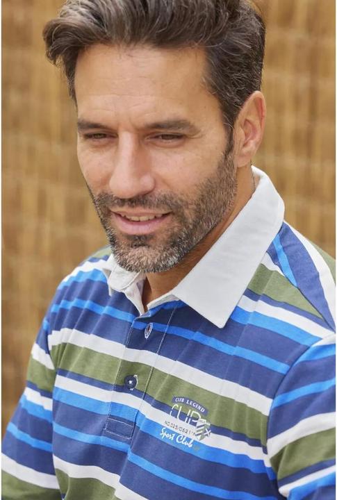 Produktbild Atlas For Men Gestreiftes LangarmPoloshirt (5XL)