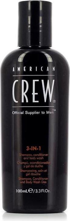 Produktbild American Crew Classic - 3-in-1 Shampoo, Conditioner & Body (100 ml, Flüssiges Shampoo)