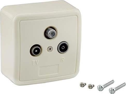 Produktbild E+P BKV 15 TV (koaxial) Weiss Steckdose (2 dB, Antennendose)