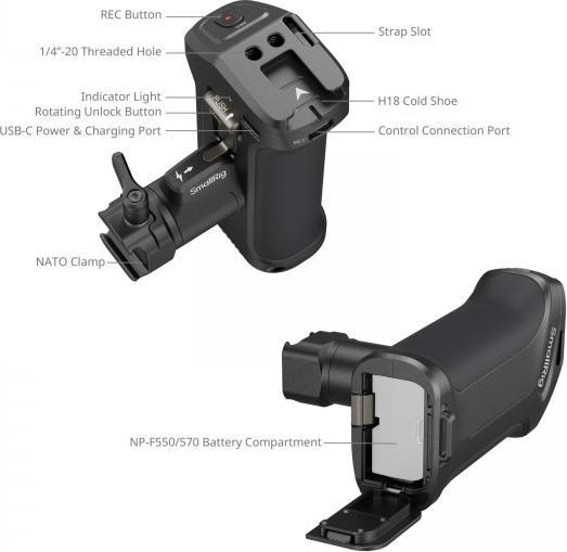 Produktbild SmallRig Handgriff mit Auslöser (Griff)