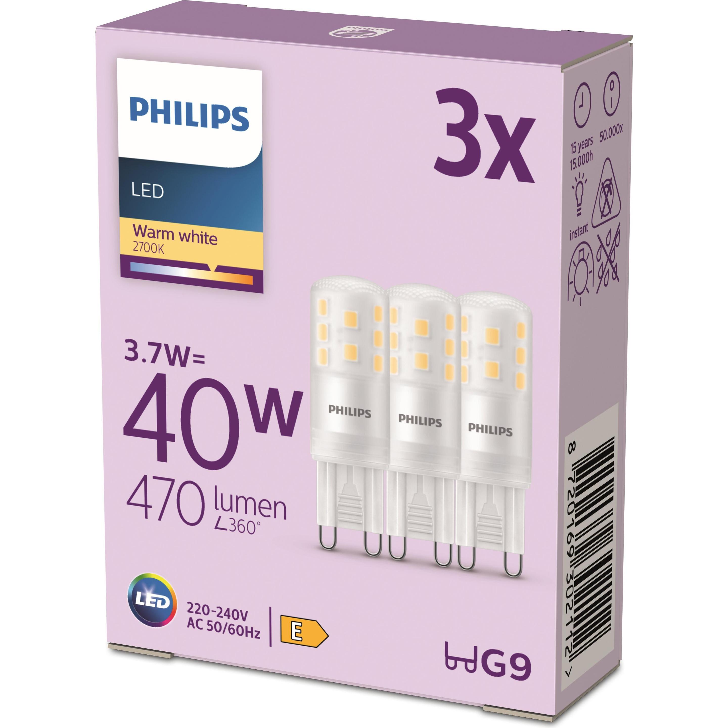 Thumbnail - Philips, Leuchtmittel, weiss (G9, 3.70 W, 470 lm, 3 x, E)