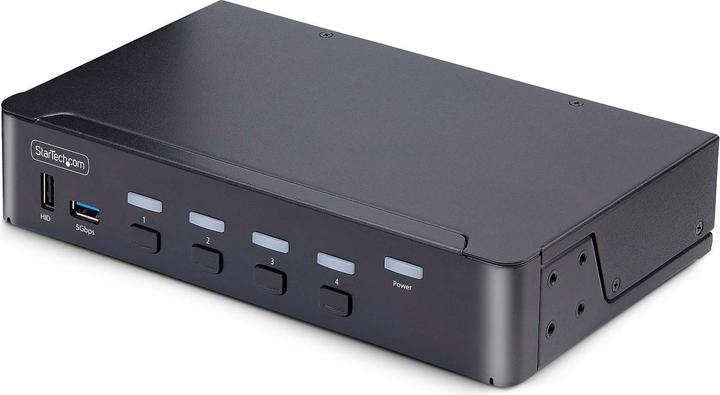 StarTech com Switch KVM DisplayPort 4 poorten - 8K 60H/4K 144Hz, Uniek scherm, DisplayPort 1.4, 2 poorten