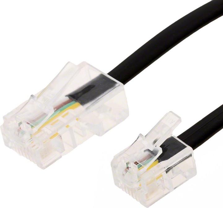Actual product image Shiverpeaks Connection cable 10m St-St Western 8/4 RJ45-6/4 RJ11