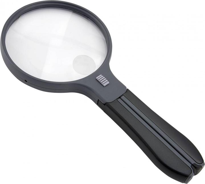 Actual product image Carson Optical HF-11 split handle magnifier Freehand magnifier with illumination
