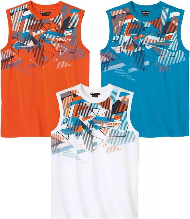 Actual product image Atlas For Men Mens Sporty Vest Top (Pack of 3) (XXL)