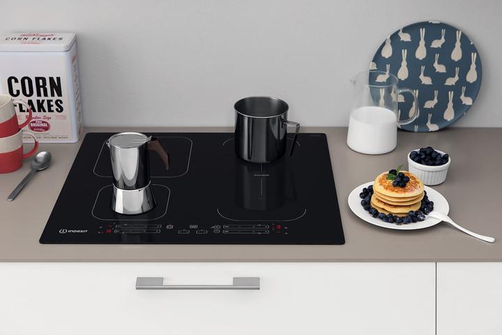 Productafbeelding Indesit IB 65B60 NE Zwart Geïntegreerde inductiekookplaat van 59 cm met 4 zones (59 cm, Inductiekookplaat)