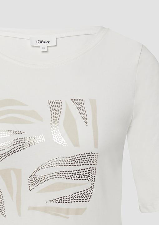 Produktbild S.Oliver T-Shirt Jersey-T-Shirt im Slim Fit mit Frontprint (40)