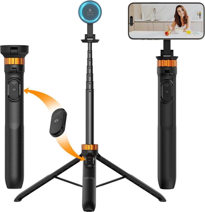 Actual product image K&F Concept Selfie Ms19 tripod with MagSafe mount (Plastic)