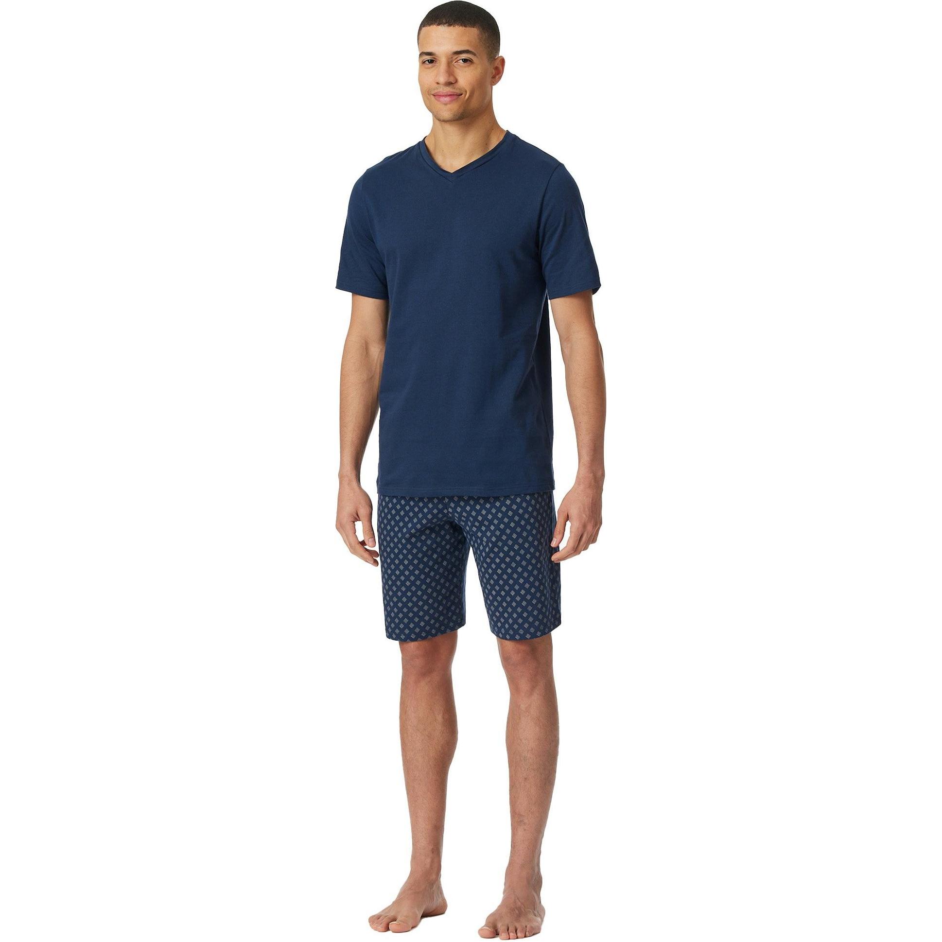 Thumbnail - Schiesser, Herren, Pyjama, Schlafanzug kurz, Blau, (4XL)