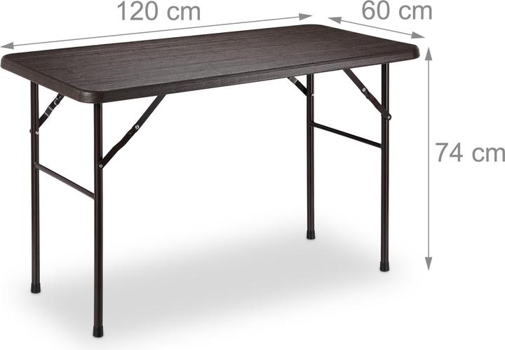 Image du produit Relaxdays Table jardin (60 x 60 x 74 cm)