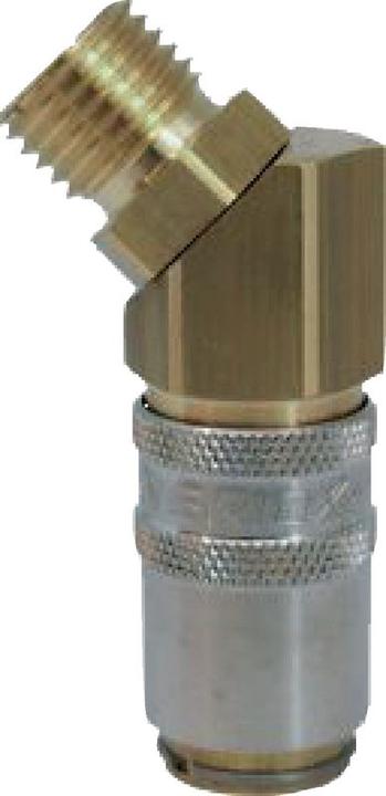 Actual product image Neriox Quick release couplings form H 45° with external thread without valve (Hitch)