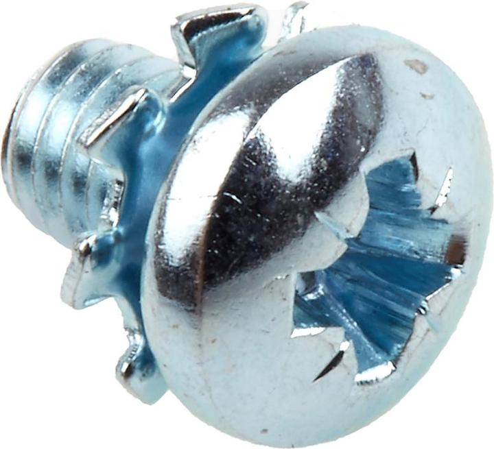 Produktbild RS PRO Schrauben mit Zahnscheibe M4x6mm