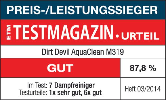 Actual product image Dirt Devil Aquaclean M319 (2.60 bar, 1500 W)