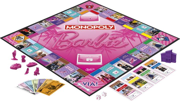 Actual product image Hasbro Gaming Monopoly Barbie Edition (Italian)