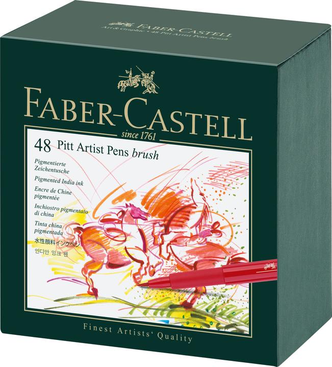 Actual product image Faber-Castell Pitt Artist Pen Brush (48 x)
